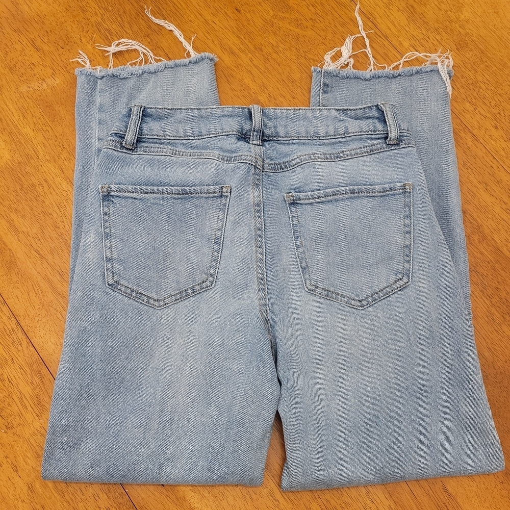 Rewash High Rise Straight Leg Jeans•Size 25/1•Light Wash - Picture 3 of 7